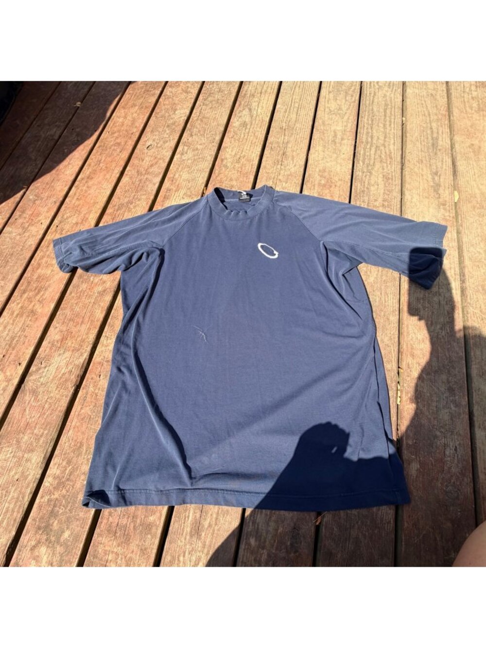 Nike Mens Navy Dri-Fit Athletic T-Shirt XXL With Embroidered Logos Lightweight S